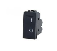 MAPAM Interruttore bipolare 01 Art compatibile con Bticino Livinglight L4002N 16A nero - 802N