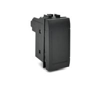 MAPAM Interruttore unipolare Art compatibile con Bticino Livinglight L4001N 16A nero - 801N ART-F801NE