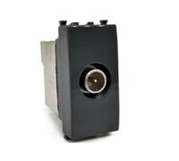 MAPAM Presa tv derivata Gem compatibile con Vimar Plana 14300.01 nero - 626N