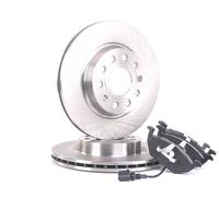 MAPCO Kit Dischi E Pastiglie Freno Anteriore per VW GOLF VI (5K1) Jetta Mk5 (1K)