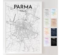 Mapdify Parma poster personalizzato della città, il tuo posto preferito come poster da parete, ricordo personalizzato di Parma - Stile: Headline