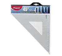 Maped 100088 Squadra in alluminio a forma di triangolo, 32 cm