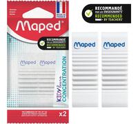 Maped - 2 gomme KIDY LEARN CONCENTRATION - Superficie strutturata - Stimolazione
