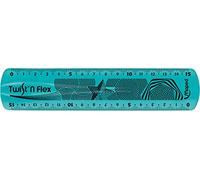 Maped Twist?n Flex Regla de Flexible 15cm - Irrompible - Doble Graduacion - Colores Aleatorios Azul Rosa y Verde