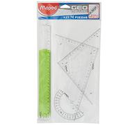 Maped 3154142278357 Kit Strumenti per Geometria Composto da Righello, Squadro, Goniometro e Righello