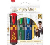 Maped - 4 evidenziatori Harry Potter - Punta smussata - Rosso, verde, giallo e blu