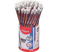 Maped - 72 matite grafite, HB Navy Green punta in gomma - Con 40,9% di mater