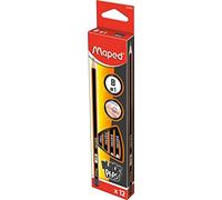 Maped 850024 Black'Peps B Matite triangolari, 12 pezzi