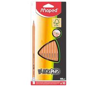 Maped 851732 Blister di 10 matite in grafite HB Gommino, 10 Pezzi
