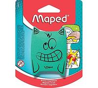 Maped - Accessori per lavagne - Gomma per lavagne - Unità - Disegni logici - Spazzola in schiuma leggera - Forma ergonomica - Magnetica - 2 colori
