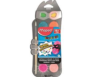 Maped - Acquarelli In Pastiglie Diam 30Mm X12 + Pennello (811520)