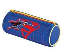Maped - Astuccio rotondo Superman - Astuccio scolastico in neoprene, tessuto morbido antistrappo - 21 cm x 6 cm