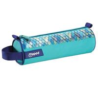 Maped Astuccio scolastico rotondo Dragon, astuccio per bambini con squame brillanti e 1 scomparto, in poliestere resistente, per bambini, 22,5 x 7,5 cm