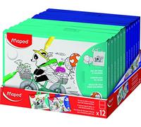 Maped - Attività per Colorear - Borsa di tela per Colorare - A partire da 5 anni - Ideale per dipingere con pennarelli lavabili o permanenti - Dimensioni 30 x 20 cm - Fatto in poliestere