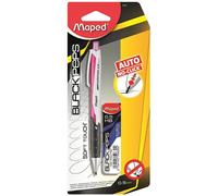 Maped Black Peps Portamine automatico No Click da 0,5 mm rosa e 12 mine