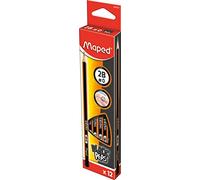 Maped, Black'Peps 2B - Matita grafite, 12 pz, Nero