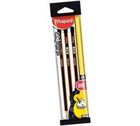 Maped Black'Peps M850012 - Matite 2B, confezione da 3