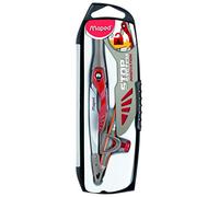 Maped - Bussola Maped Stop System Innovation - Bussola anello universale + matita di carta - Sistema di bloccaggio brevettato dei rami - Tracciati perfetti - Bussole scolastiche da 10 anni