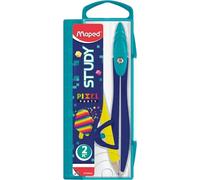 Maped - Bussola Study Pixel Party - Massetto ergonomico - Anello universale - Rami in metallo - 6 anni