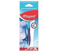 Maped - Cofanetto Geometria Mathset Bussola scolastica Arctic - Bussola Anello + Bussola Mina - Set di tracciamento - Temperamatite - Gomma - Matita - Scatola metallica