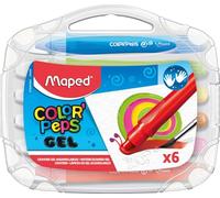 Maped Color Peps Gel in box plastica X6 colori assortiti