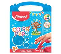 Maped Colori a dita Color Peps 80 g x4 Dermatologicamente testato
