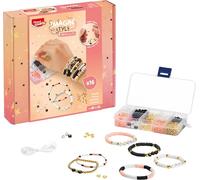 MAPED CREATIV - Braccialetto Glam Imagin'Style - Kit di gioielli fai da te per bambini per creare braccialetti di perle alla moda, attività creativa e chic, a partire dai 7 anni in su