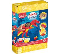Maped Creativ Dinos Factory T-Rex - Scheletro in legno da assemblare, motivo: dinosauro da modellare con pasta indurente, per hobby creativo da 6 anni