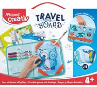 Maped Creativ - Lavagna cancellabile per disegnare animali - Hobby creativi per bambini - Mini lavagna trasparente
