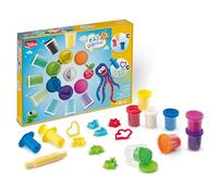 Maped Creativ Pat'Dough - Pasta modellabile per bambini, 20 barattoli di pasta modellabile e 12 accessori, 20 barattoli da 56 g, colori arcobaleno