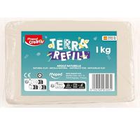 Maped CREATIV - Ricarica Argilla da 1 kg per ceramica - Argilla autodurcante e facile da usare - Attività creativa per bambini - Compatibile Terra Pottery - Da 8 anni