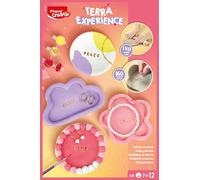 MAPED CREATIV - Terra Experience Pottery Kit - Attività creativa fai-da-te per bambini per creare e personalizzare tazze in argilla, con tamponi, strumenti e guide passo-passo - dai 7 anni