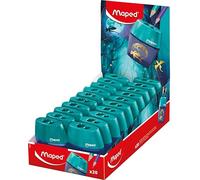 Maped - Display Bancone 20 temperamatite Shaker Dragon - 2 fori - Con serbatoio - temperamatite ergonomico - Espositore pronto all'uso