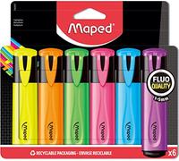 Maped Evidenziatore Fluo Pep'S Classic Colori Assortiti In Busta 6 Pz