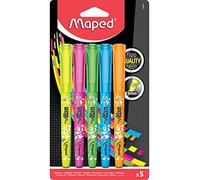 Maped Evidenziatori Fluo Peps Pen Colori Assortiti 5 Pezzi
