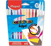 Maped Fixy Color'Peps Oops Set 12 Colori con Gomma