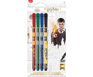 Maped - Harry Potter fineliner - medium 0.8 mm - x4 fineliner - red/green/blue/y