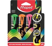 Maped - Highlighter, marker pen FLUO PEPS FLEX - x4 markers 4 Stück (1er Pack) F