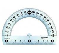 Maped M146134 - Goniometro 180 gradi, 1 pezzo, 12 cm con custodia protettiva