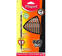 Maped - Matite Black'Peps Confezione 12 Pezzi Mod. Hb