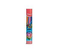 Maped - Matite colorate Strong Color'Peps - 12 matite da colorare ultra resistenti ed ergonomiche - Tubo in metallo