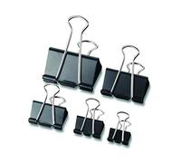 Maped Molle Double Clip, 41 mm, Nero, Confezione da 12 pezzi