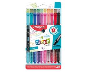 Maped OFfis ve KΔrtasiye 749051 Desenli Fineliner Keçeli Kalem