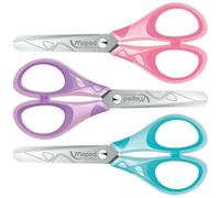 Maped Pastel Essentials - Forbici Saety da 13 cm, confezione da 3, colore: rosa, viola, blu