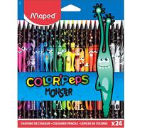 Maped Pastelli Black Monster X24 Colori 1 unità (Confezione da 24)