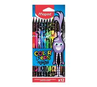 Maped pastelli colorati triangolari 24 pz multicolore facili da maneggiare