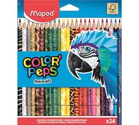 Pastelli triangolari Color'Peps Animali 24 pezzi