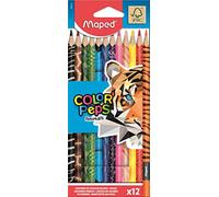 Pastelli triangolari MAPED Color'Peps Animali - 12 pezzi