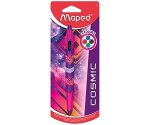 MAPED Penna 4 Colori Twin Tip Cosmic Teens Rosa