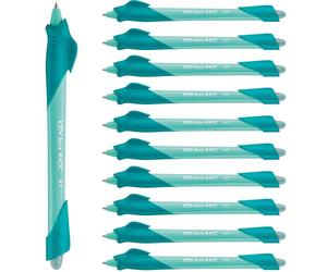 Maped - Penna cancellabile Kidy Learn Scatola da 12 - Penna Animali Squalo Bambini con Gomma Integrata - Ricaricabile ed Ergonomico - Apprendimento della Scrittura - Forniture per la scuola primaria